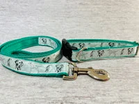 Green Spotty Dalmatian Ribbon Collar EXCLUSIVE 4