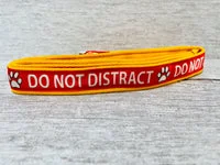 Do Not Distract Dog Ribbon Lead 2