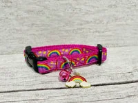 Rainbows & Stars Print Puppy/Small Dog Collar 6