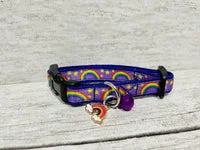 Rainbows & Stars Print Puppy/Small Dog Collar 5