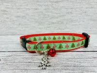 Christmas Tree Santa Xmas Cat Collar 4