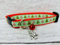 Christmas Tree Santa Xmas Cat Collar 1