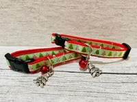 Christmas Tree Santa Xmas Cat Collar 5