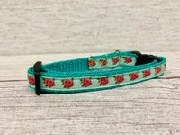 Roses Floral Flower Puppy/Small Dog Collar 6