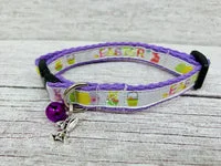 Easter Bunnies and Chicks Puppy and Small Dog Collar - Handmade in the UK 3