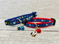 Rocket Space Ribbon Cat Collar 4