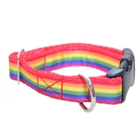 Colourful Rainbow Dog Collar 3