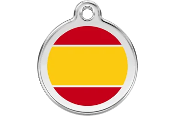 Personalised Enamel Spanish Flag Pet ID Tag