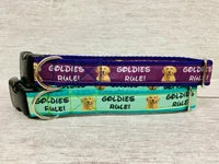 Goldies Rules Dog Collar Golden Retriever Rules 4