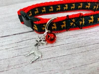 Black Reindeer Xmas Cat Collar 2