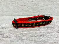 Black Reindeer Xmas Cat Collar 3