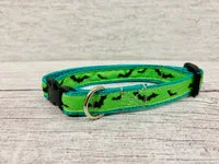 Bright colourful Bats Halloween Scary Puppy/Small Dog Collar 5
