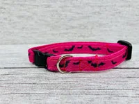 Bright colourful Bats Halloween Scary Puppy/Small Dog Collar 6