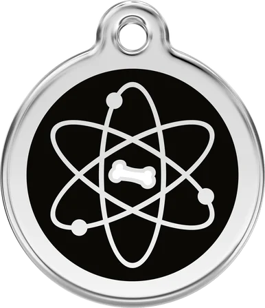 Red Dingo Personalised Enamel Atom Pet ID Tag