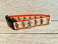 Gingerbread Christmas Themed Dog Collar 2