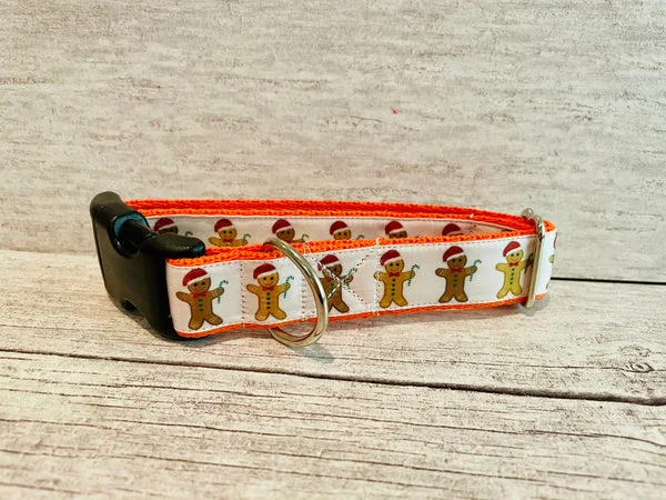Gingerbread Christmas Themed Dog Collar