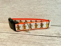Gingerbread Christmas Themed Dog Collar 1