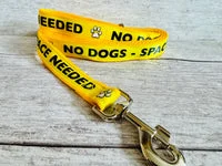 No Dogs - Space Needed Alert Dog Lead 2