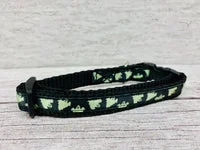 Halloween Ghosts Puppy/Small Dog Collar 2