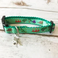 Dinosaur T-Rex Jurassic Puppy & Small Dog Collar - Handmade in the UK 4