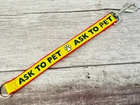 Do Not Touch Me Alert Short Extension Dog Lead | UK 7