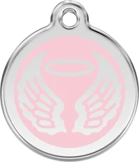 Red Dingo Angel Wings Personalised Enamel Pet ID Tag 8