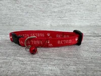 Personalised Retro Font Print Name Cat Collar 1
