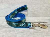 Blue Jurassic Dinosaur Skeleton Bones Dog Collar 5