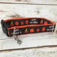 Happy Halloween Pumpkin Dog Collar 1