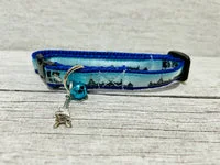 Paris Skyline Puppy/Small Dog Collar 2