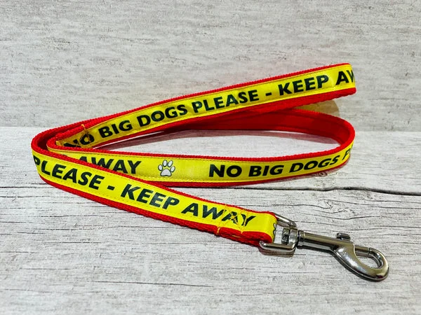 No Big Dogs Please - Keep Away Alert Dog Lead