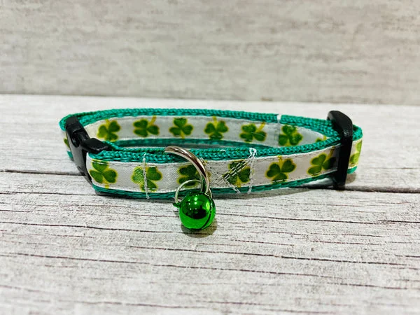 Shamrock Clover Puppy/Small Dog Collar