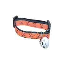 Halloween Pumpkin Face Shapes Cat Collar 2