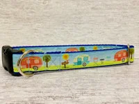Handmade Caravan Holiday Camping Dog Collar 22
