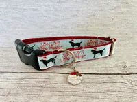 Labrador Santa's Little Helper Christmas Themed Dog Collar 7