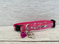 Unicorns, Rainbows & Stars Ribbon Puppy/Small Dog Collar 4