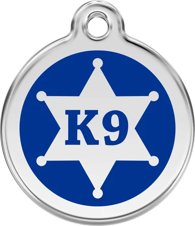 Personalised Enamel Sheriff Pet ID Tag