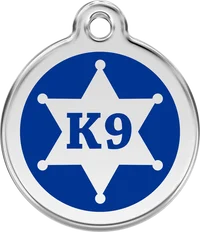 Personalised Enamel Sheriff Pet ID Tag 1