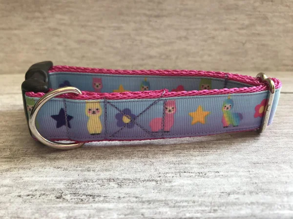 Rainbow Llamas Dog Lead