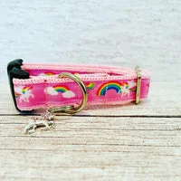 Unicorn Rainbow Dog Collar 1
