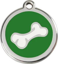 Red Dingo Enamel Bone 2 Personalised Pet ID Tag 5