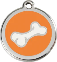 Red Dingo Enamel Bone 2 Personalised Pet ID Tag 8