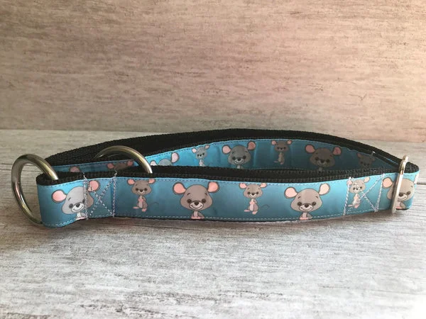 Cartoon Mouse Print Dog Collar