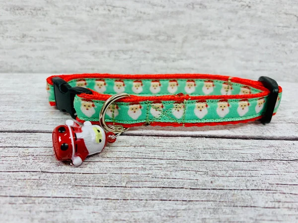 Santa Face Christmas Santa Xmas Cat Collar