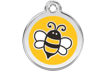 Personalised Bumble Bee Enamel Pet ID Tag