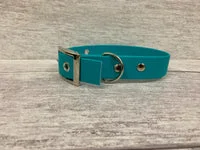 Teal Biothane Waterproof Dog Collar 4