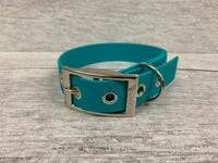 Teal Biothane Waterproof Dog Collar 2