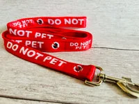 Do Not Pet with stop hand Alert Dog Lead 10
