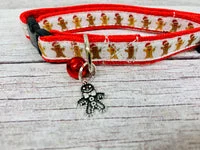 Gingerbread Man Christmas Xmas Cat Collar 2