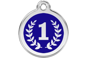 Red Dingo Enamel Winner Personalised Pet ID Tag